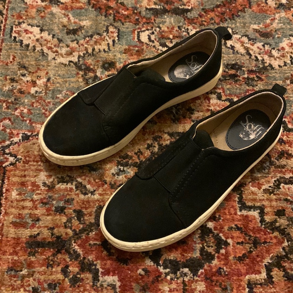 Black slip on shoes
